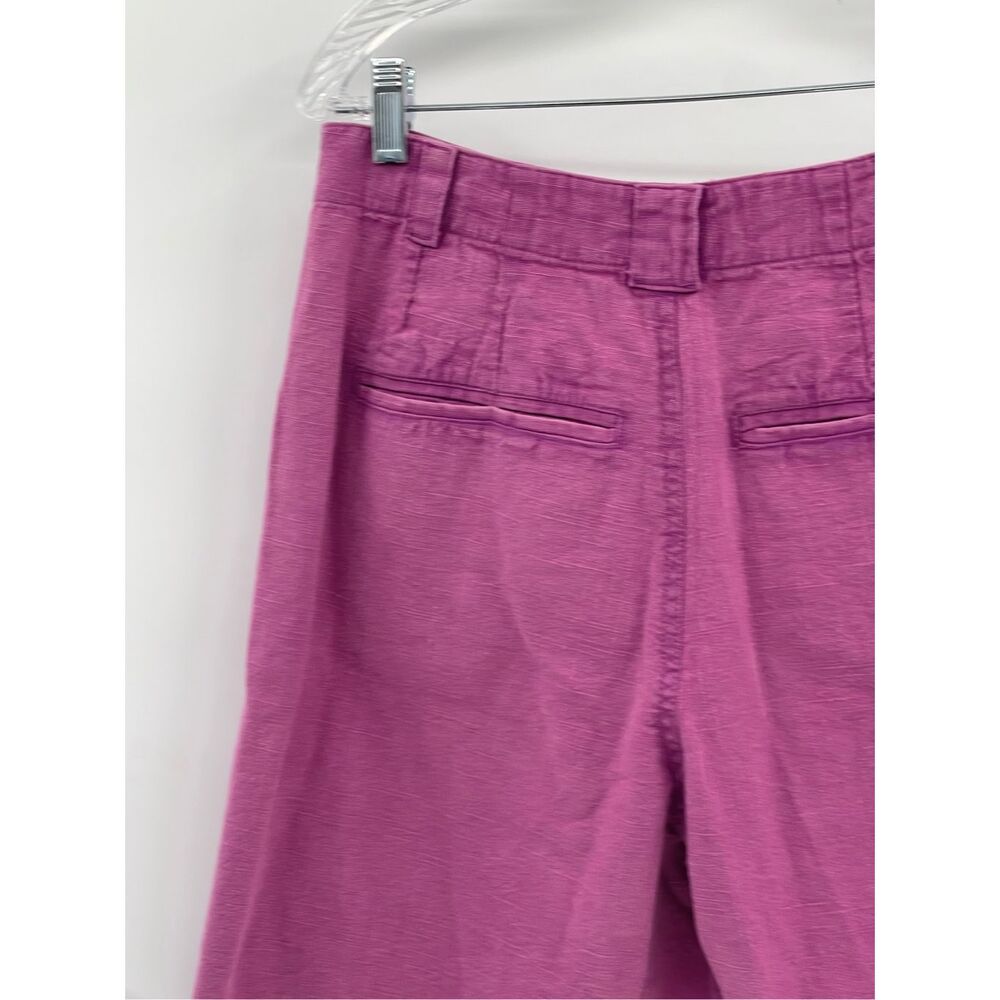 Free People Say So Trouser Shorts Women 8 Purple Pink Summer Bloom Cotton New - Picture 9 of 13